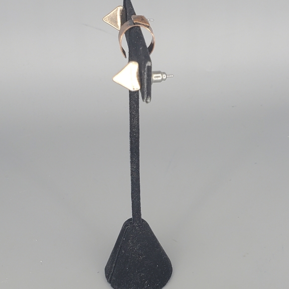 Sand in a Bottle Necklace, Pyrimad Earring and Earcuff 3 Piece Set - Picture 8 of 10